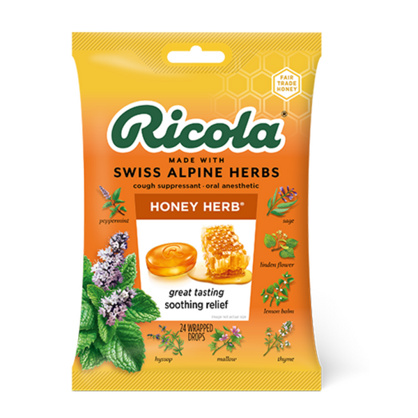 Ricola Honey Herb Cough Drops 24 ct