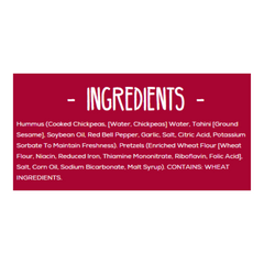 Sabra Smart Snackers Roasted Red Peppers Hummus & Pretzels 4.5 oz