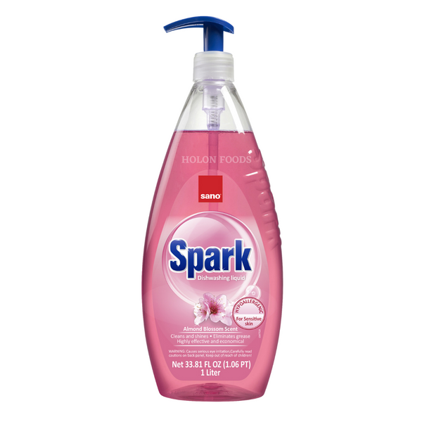 Sano Spark Almond Dishwashing Liquid 33.81 oz