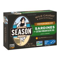 Season Sardines In Extra Virgin Olive Oil 3.75 oz