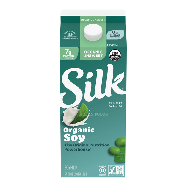 Silk Organic Unsweetened Soy Milk 64 oz