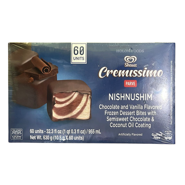 Strauss Cremissimo Nishnushim Chocolate & Vanilla Flavored 32.3 oz