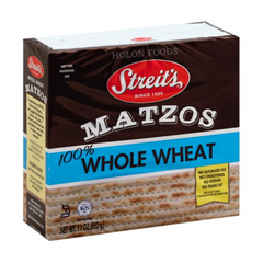 Streit's Whole Wheat Matzos No Salt Added 11 oz