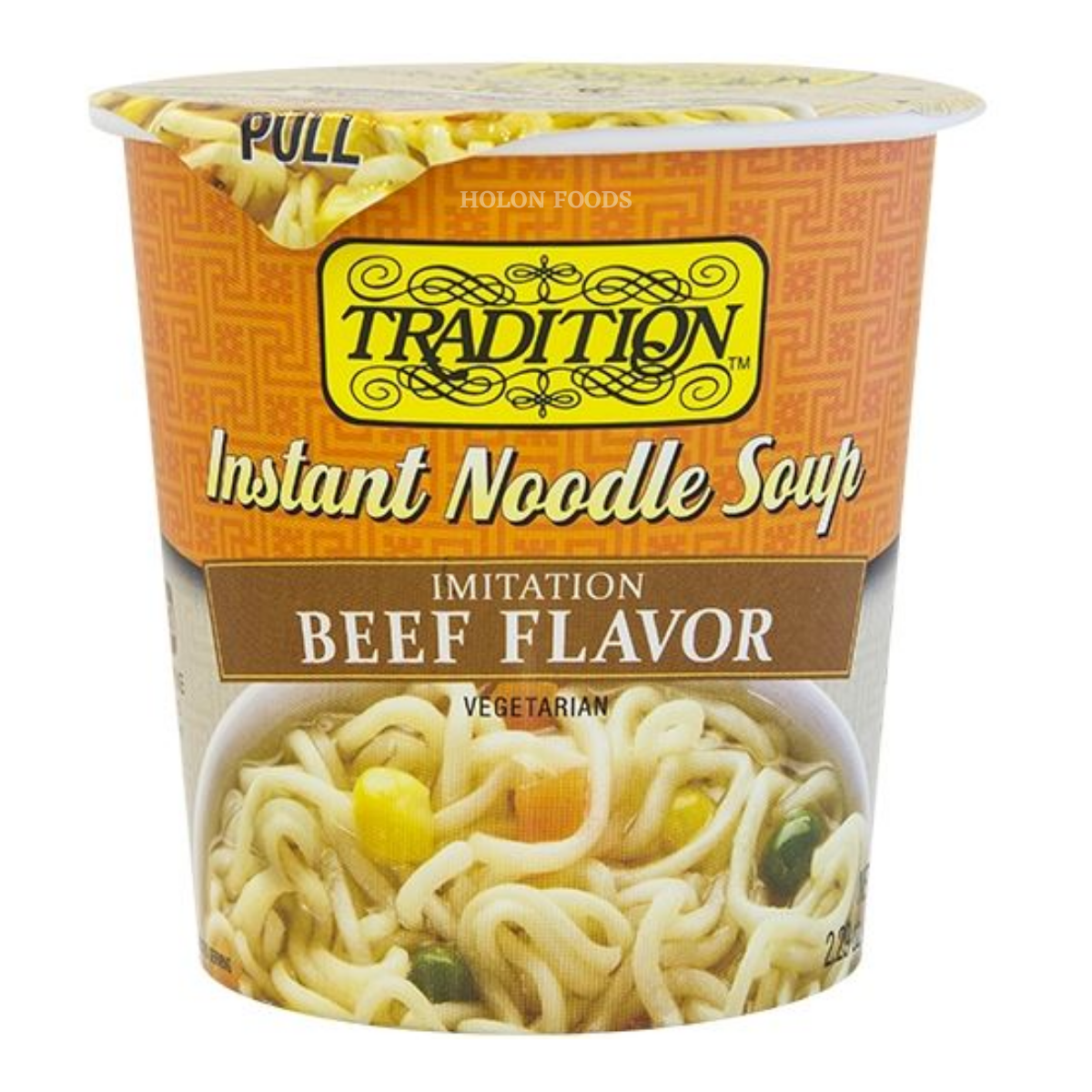 Shop Tradition Instant Noodle Soup Beef Flavor 2.5 oz | Holon Kosher ...