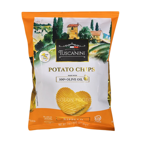 Tuscanini Rippled Potato Chips With Olive Oil 1 oz