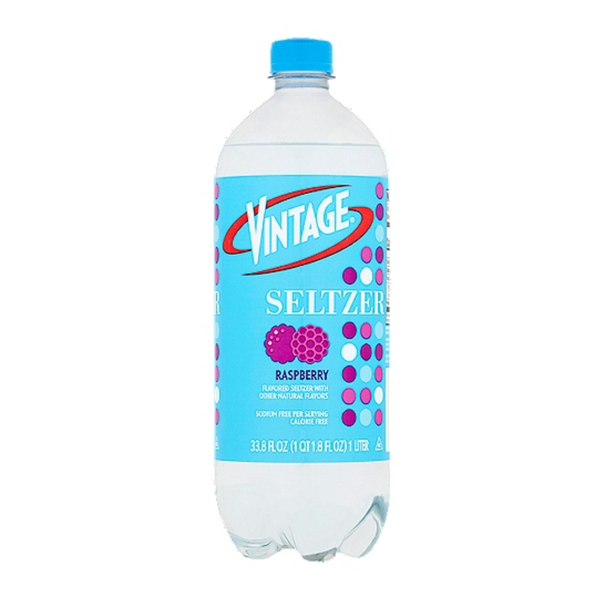 Vintage Seltzer Raspberry 33.8 oz