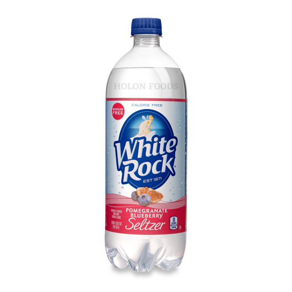 White Rock Seltzer Pomegranate Blueberry 1 lt