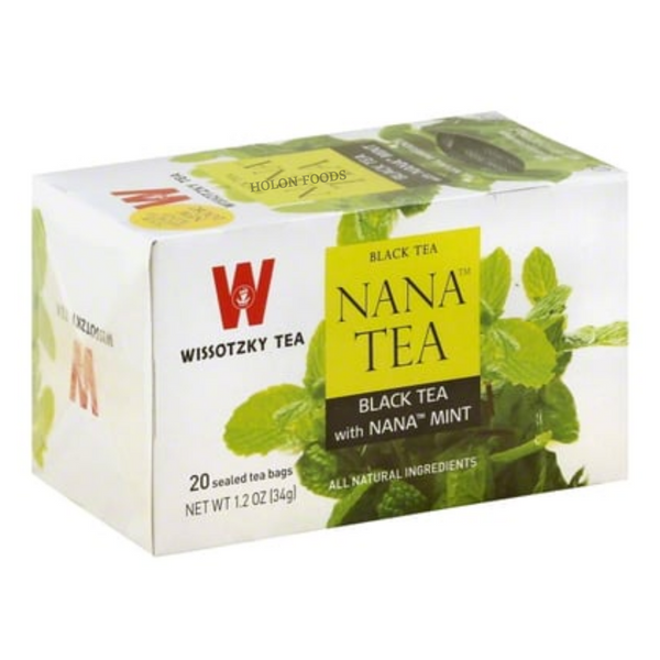 Wissotzky Black Tea with Nana Mint 20 ct