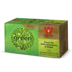 Wissotzky Green Tea with Lemongrass & Ginger 20 ct