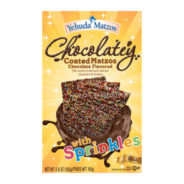 Yehuda Chocolate Covered Matzo with Sprinkles 5.8 oz