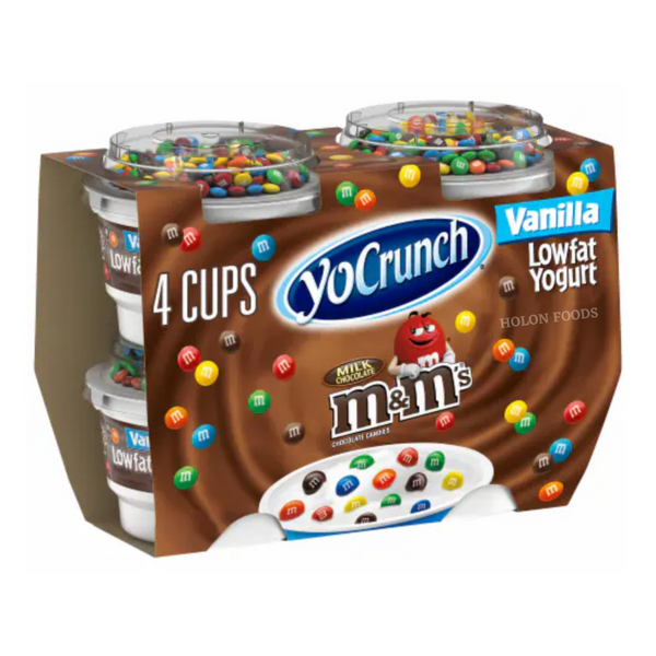 Yo Crunch Vanilla with M&M 4 ct