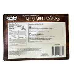 Yummy Premium Italian Breaded Mozzarella Sticks 7 oz