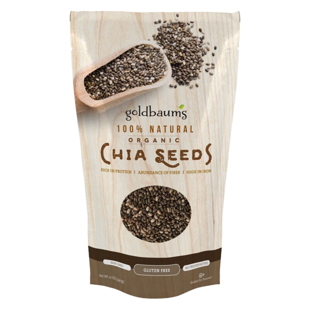 Order Goldbaum's Organic Chia Seeds 12 oz | Holon Kosher Foods | Kosher ...