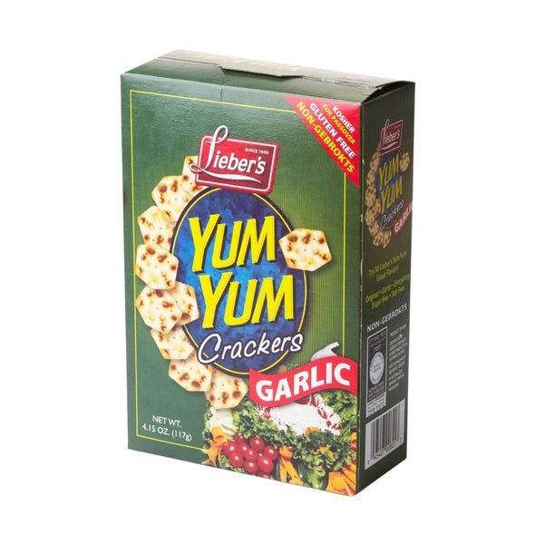 Lieber's Gluten Free Garlic Yum Yum Crackers 4.15 oz
