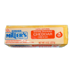 Miller's Semi-Sharp Cheddar Cheese 8 oz