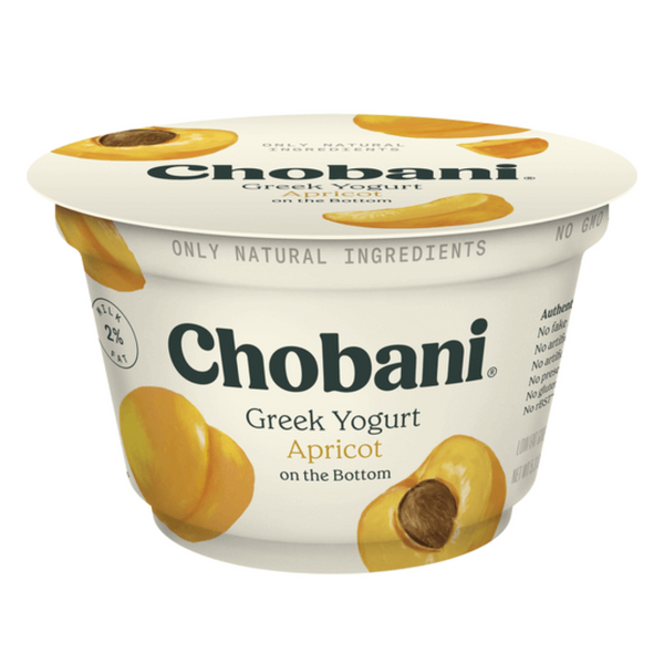 Chobani Apricot Low-Fat Greek Yogurt 5.3 oz