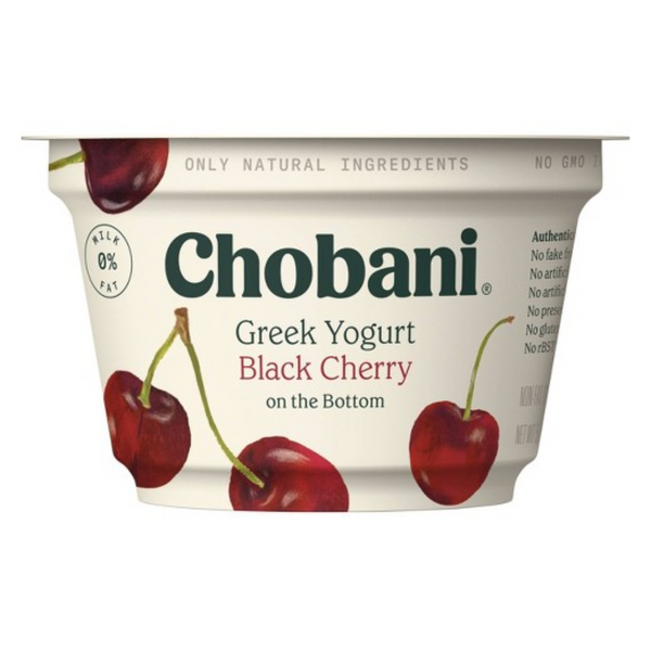 Chobani Black Cherry Non-Fat Greek Yogurt 5.3 oz