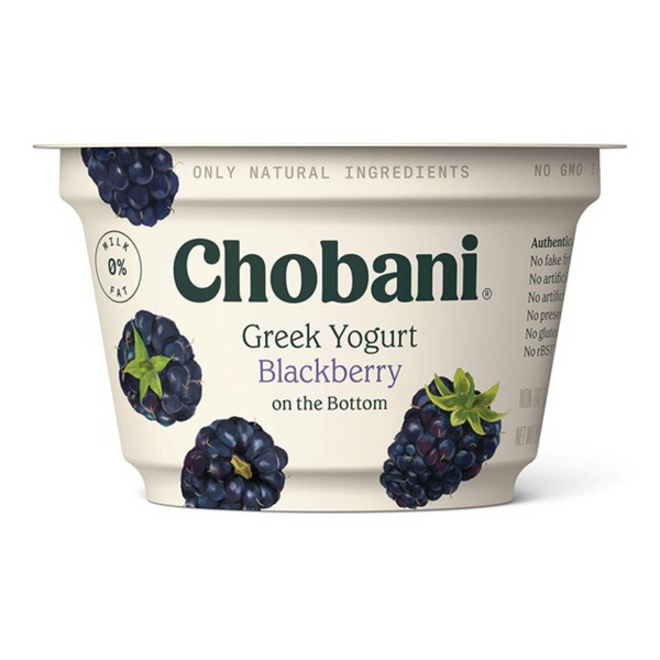Chobani Blackberry Non-Fat Greek Yogurt 5.3 oz
