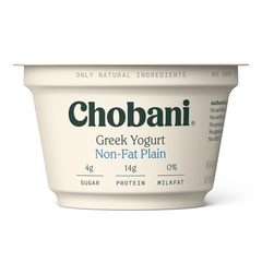 Chobani Plain Non-Fat Greek Yogurt 5.3 oz