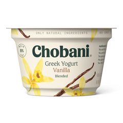 Chobani Vanilla Blended Nonfat Greek Yogurt 5.3 oz
