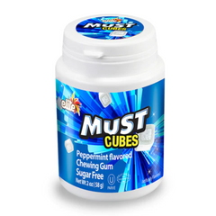 Elite Must Cubes Sugar Free Peppermint Chewing Gum 2 oz