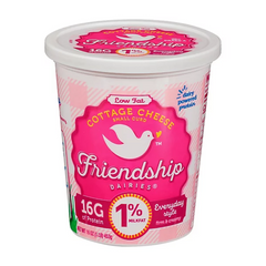 Friendship Dairies 1% Milkfat Small Curd Cottage Cheese 16 oz