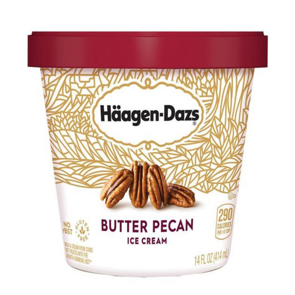 Haagen-Dazs Butter Pecan Ice Cream 14 oz