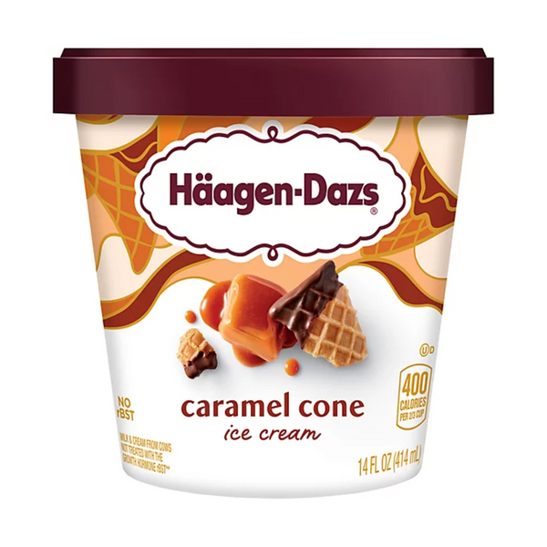 Haagen-Dazs Caramel Cone Ice Cream 14 oz