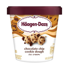 Haagen-Dazs Chocolate Chip Cookie Dough Ice Cream 14 oz