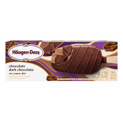 Haagen-Dazs Chocolate Dark Chocolate Ice Cream Bar 3 oz
