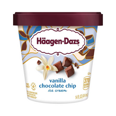 Haagen Dazs Vanilla Chocolate Chip Ice Cream 14 oz