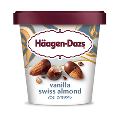 Haagen-Dazs Vanilla Swiss Almond Ice Cream 14 oz