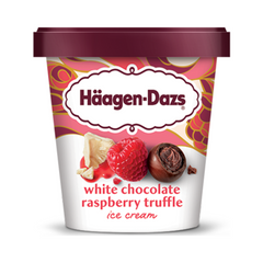 Haagen-Dazs White Chocolate Raspberry Truffle Ice Cream 14 oz