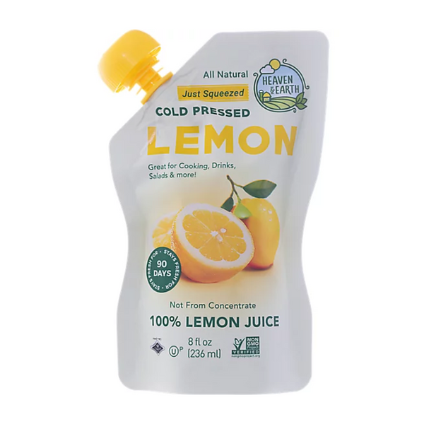 Heaven & Earth Lemon Juice 8 oz