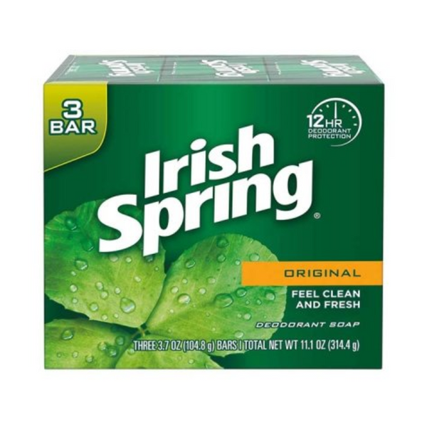 Irish Spring Soap Bars 3 Bars 11.1 oz