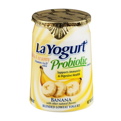 La Yogurt Probiotic Formula Banana Yogurt 6 oz
