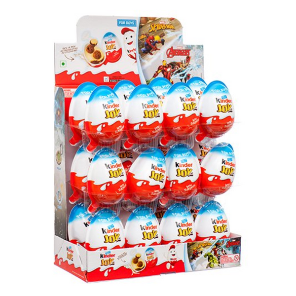 Kinder Surprise Milk Chocolate Eggs For Boys 24 ct