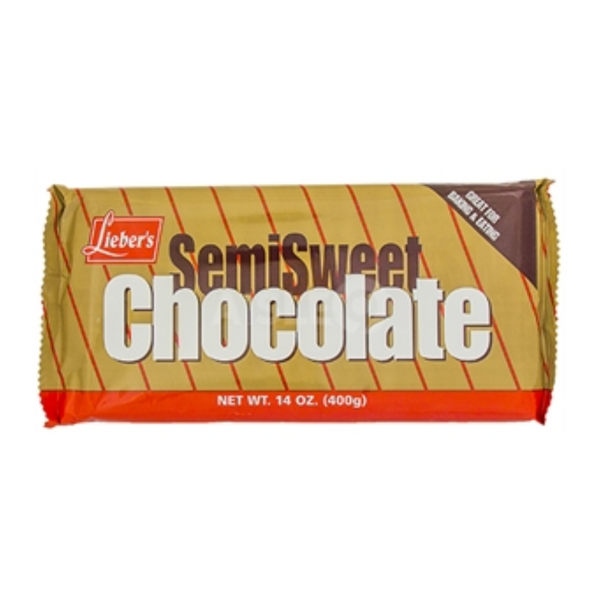 Lieber's Semi Sweet Chocolate Bar 14 oz