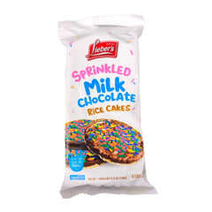 Lieber's Sprinkled Milk Chocolate Rice Cakes 3.8 oz