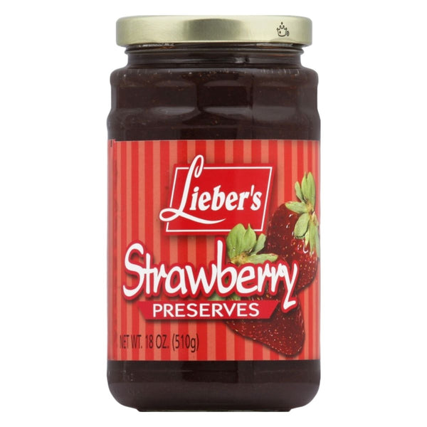 Lieber's Strawberry Preserves 18 oz