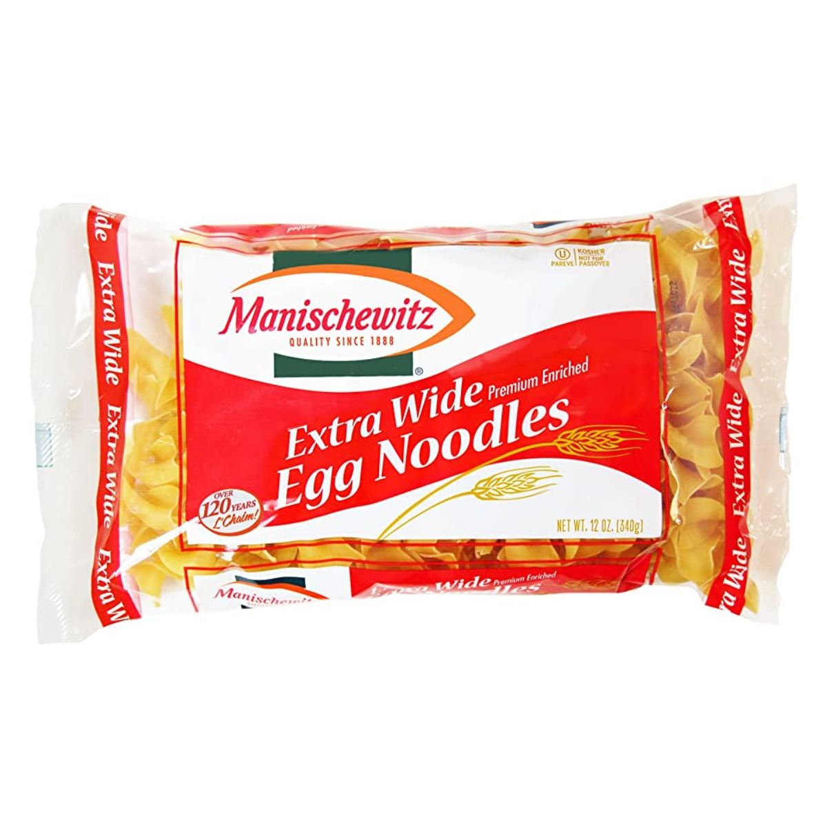 Manischewitz Broad Egg Noodles, 12 oz (Pack of 12) main image 1