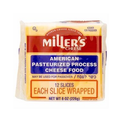Miller's Yellow American Cheese 12 Slices