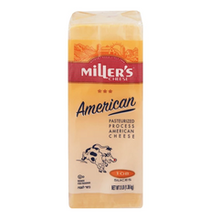 Miller's Yellow American Cheese Slices 3 lbs
