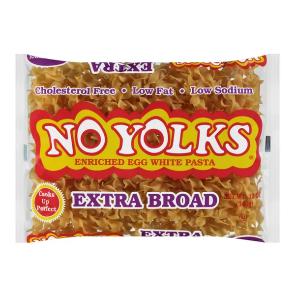 No Yolks Broad Egg White Noodles 12 oz