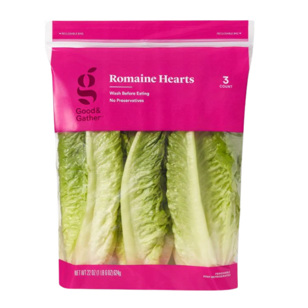 Romaine Hearts 3 ct Bag