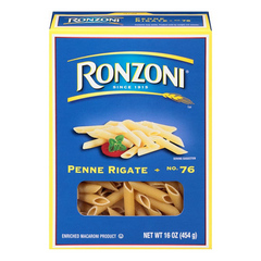 Ronzoni Penne Rigate 16 oz