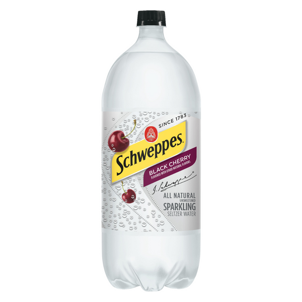 Schweppes Black Cherry Sparkling Seltzer Water 2 lt