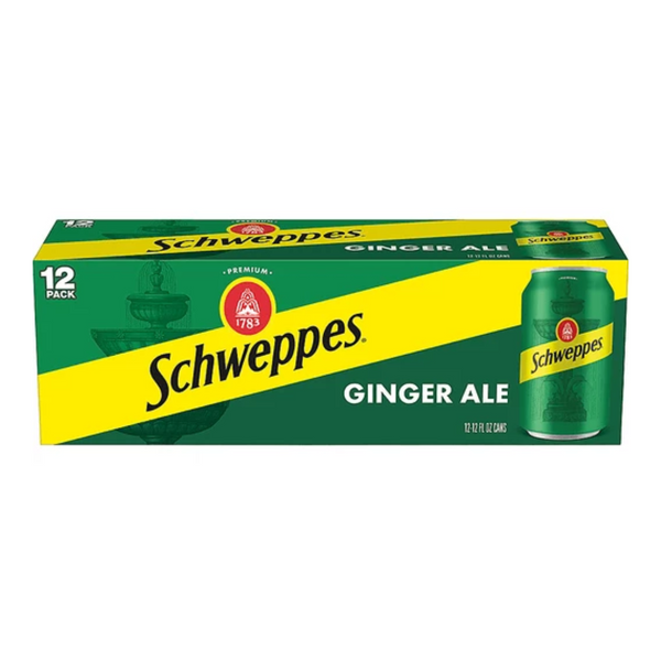 Schweppes Ginger Ale Cans 12 ct