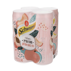 Schweppes Peach Soda 4 ct
