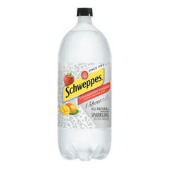 Schweppes Strawberry Mango Sparkling Seltzer Water 2 lt
